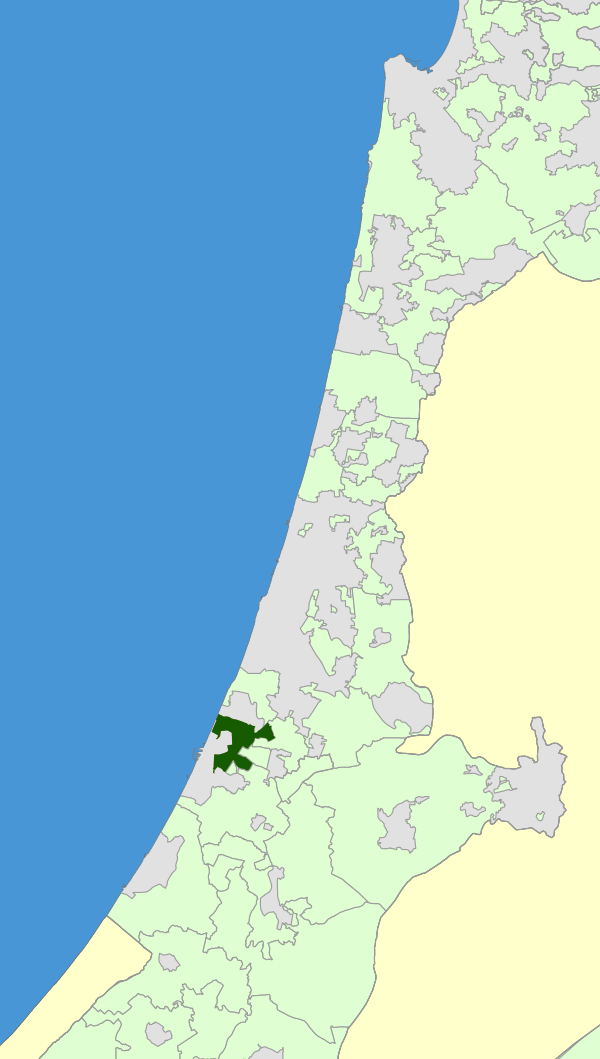 Israel Map - Hevel Yavne Regional Council Zoomin.svg
