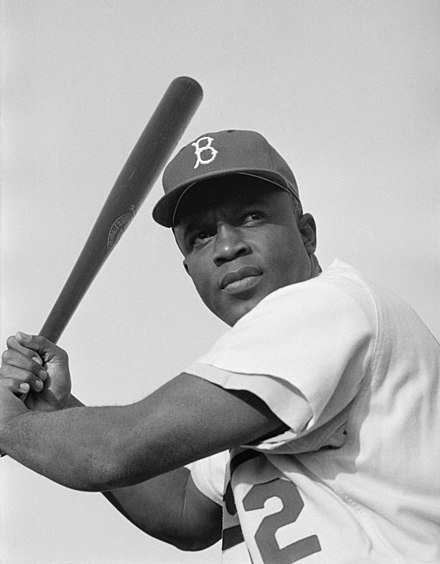 (1954)Jackie Robinson. Brooklyn Dodgers.