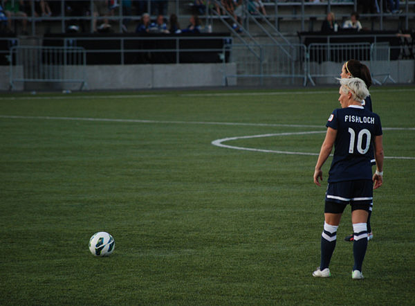 Fishlock during a match against FC Kansas City, 2013