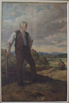 Jodok Fink, portrét na radnici v Andelsbuchu