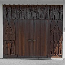 Johann Ulrich Steiger (1920–2008) 1964. Portal, Reformierte Kirche St. Peterzell