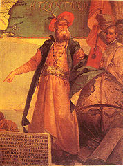 John Cabot (Italian: Giovanni Caboto), explored the eastern seaboard of North America.