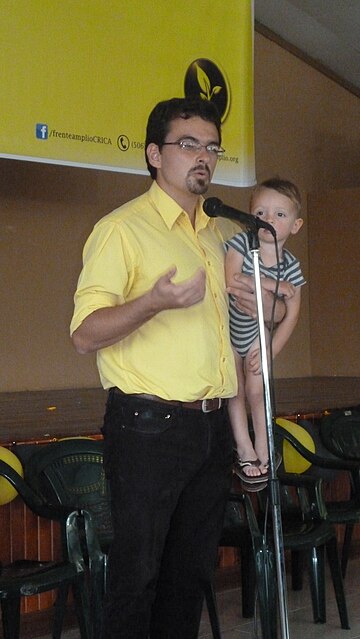 José María Villalta en la Asamblea Provincial de Alajuela del partido Frente Amplio