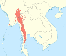 Karen languages ​​map.svg