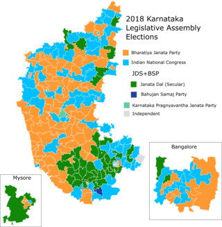 <span class="mw-page-title-main">2018 Karnataka Legislative Assembly election</span>