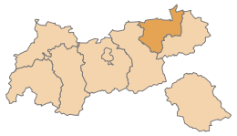 District de Kufstein - Carte