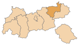 District de Kufstein - Carte