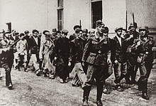 Bürger von Kragujevac und Umgebung werden zur Exekution geführt, 21. Oktober 1941