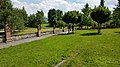 Way of the Cross in the cemetery wall