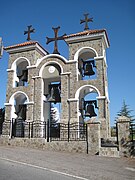 De klokkentoren van het klooster