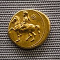 Kyrene - king Magas - 308-277 BC - gold tetrobol - youth on horseback - silphium plant - München SMS