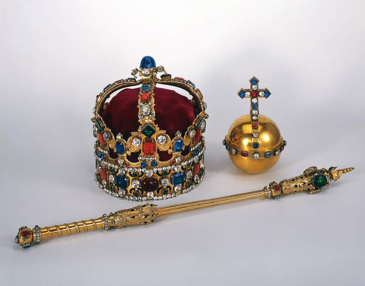 Императорская корона, скипетр и держава Российской империи