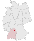 Localização de Hohenlohe na Alemanha