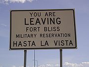 Leaving Fort Bliss