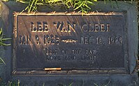 Van Cleef's grave at Forest Lawn Hollywood Hills