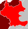 Line of demarcation between German and Soviet military forces after their joint invasion of Poland in September 1939.svg