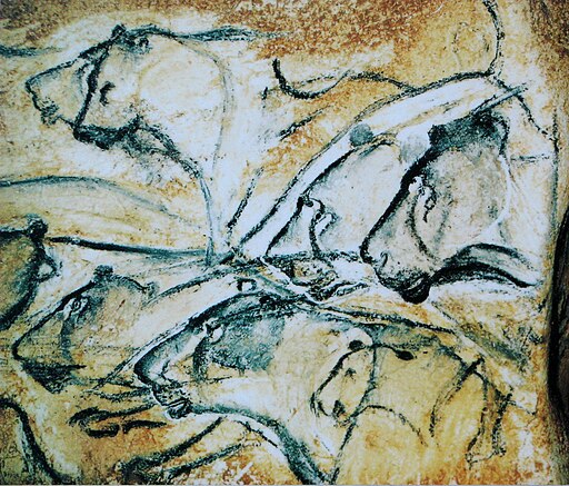 Lions painting, Chauvet Cave (museum replica)