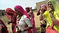 Local village people singing a folk song