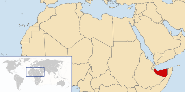 Localização de Somalilândia