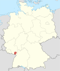 Localização de Estrado do Vinho do Sudoeste na Alemanha
