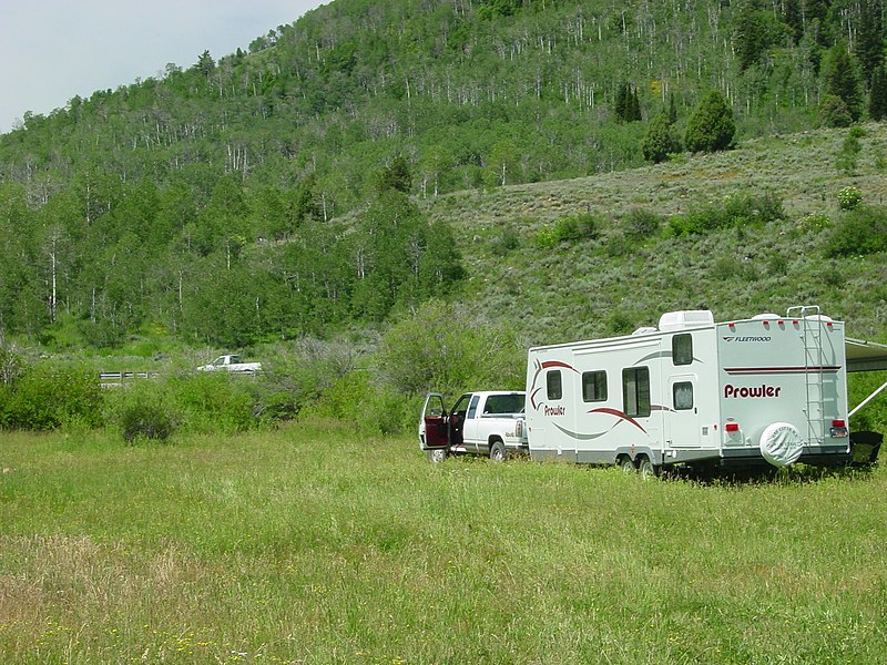 File:Logan Canyon Scenic Byway - Truck and RV Camping in the Backcountry - NARA - 7720132.jpg