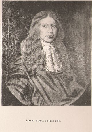 <span class="mw-page-title-main">John Lauder, Lord Fountainhall</span> Scottish jurist