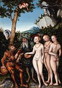 Lucas Cranach l'Ancien, Le Jugement de Pâris (1530)