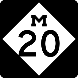 <span class="mw-page-title-main">M-20 (Michigan highway)</span> State highway in Michigan, United States