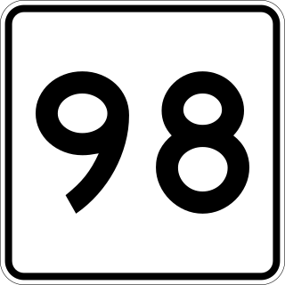 <span class="mw-page-title-main">Massachusetts Route 98</span> State highway in Worcester County, Massachusetts, US