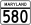 MD Route 580.svg