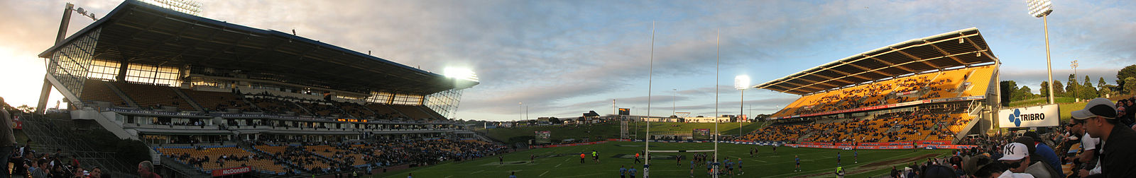 Panoramic image of Mt Smart Stadium in 2006