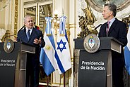 Macri with Israel PM, Netanyahu at Casa Rosada, September 2017. Macri & Netanyahu at Casa Rosada, September 2017 01.jpg