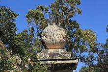 One of the "bomblu" from which the gate gets its name Malta - Floriana - St. Philip's Bastion 01 ies.jpg