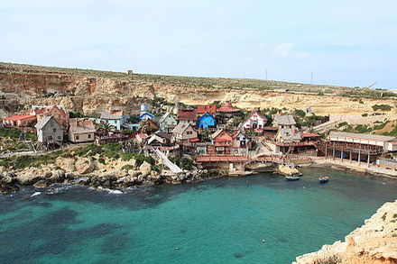 Popeye Village in Malta, built as a location set for the feature film