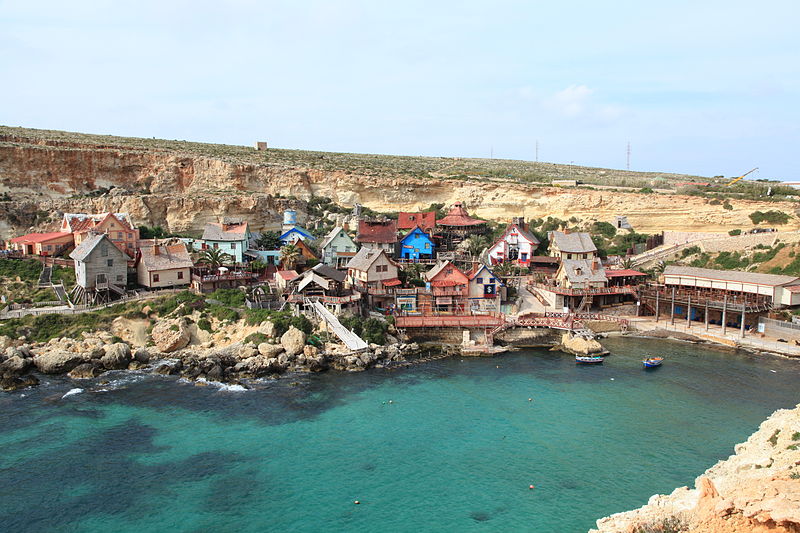 File:Malta - Mellieha - Triq tal-Prajjet - Anchor Bay+Popeye Village 01 ies.jpg