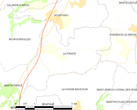 Mapa obce La Trinité