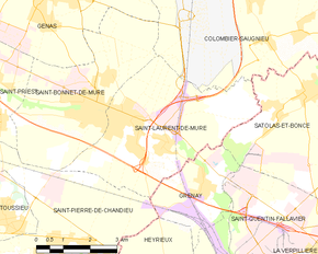 Poziția localității Saint-Laurent-de-Mure