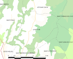 Poziția localității La Bauche