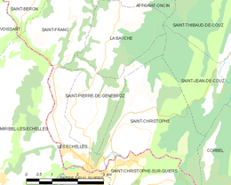 Saint-Pierre-de-Genebroz - Localizazion