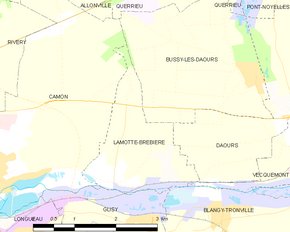 Poziția localității Lamotte-Brebière