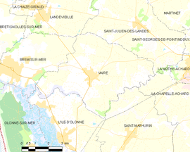 Mapa obce Vairé