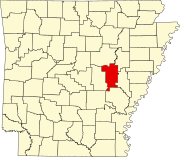 Map of Arkansas highlighting Prairie County Map of Arkansas highlighting Prairie County.svg