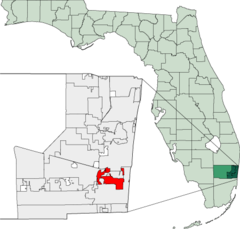 Map of Florida highlighting Dania Beach.png