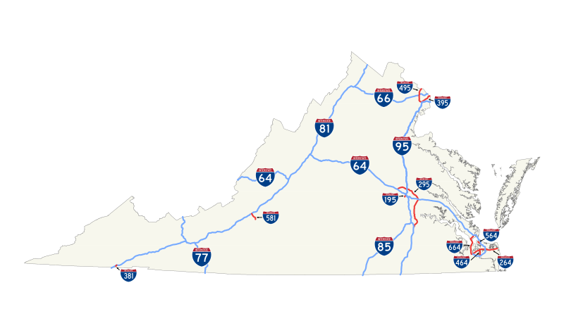 File:Map of Interstate Highways in Virginia.svg
