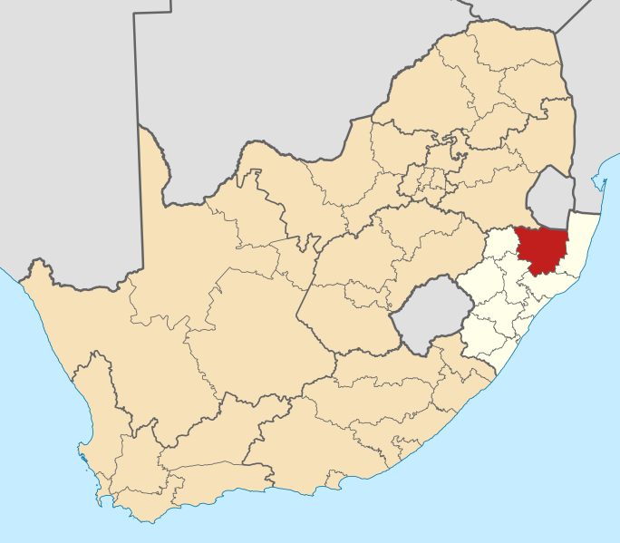 File:Map of South Africa with Zululand highlighted (2011).svg