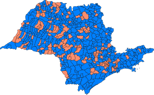 Mapa da eleição para governador em São Paulo no 2º turno de 1994.svg
