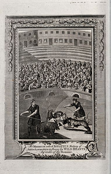 File:Martyrdom of Saint Ignatius of Antioch. Engraving. Wellcome V0032206.jpg