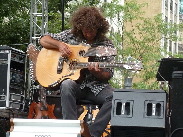 Metheny with the 42-string Pikasso