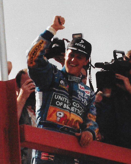 Michael Schumacher won the first of his seven World Championship titles in 1994 with Benetton.