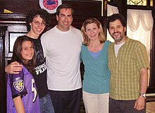 From left to right: Ashley Reyes, Peter Brensinger, Rob Riggle, Lori Hammel and Michael Shapiro (the voice of G-Man) at the New York Television Festival Michael Shapiro Family Values.jpg